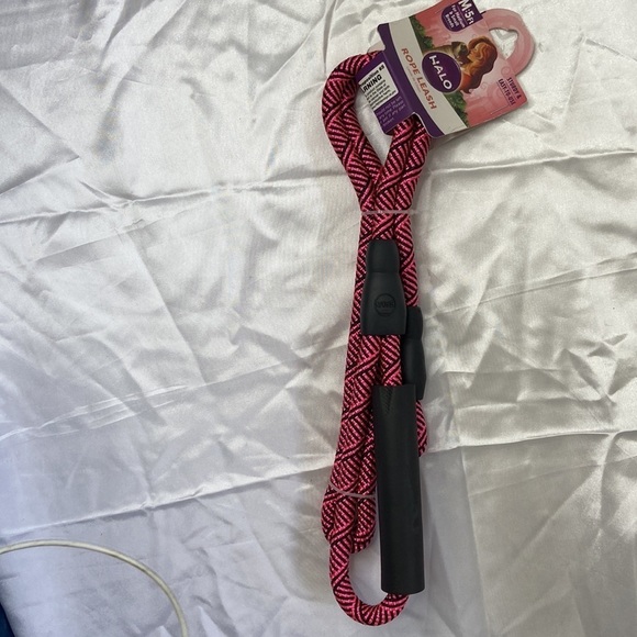 HALO Dog Black/Hot Pink 5FT Braided Rope Leash For Medium & Small Breeds NEW - Picture 12 of 12